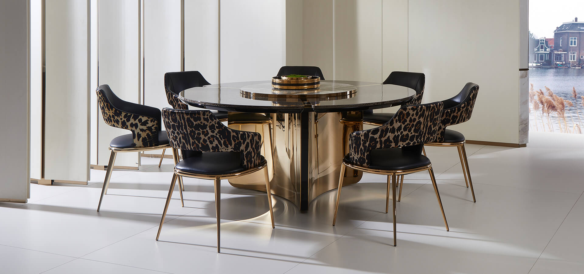 Marble dining table